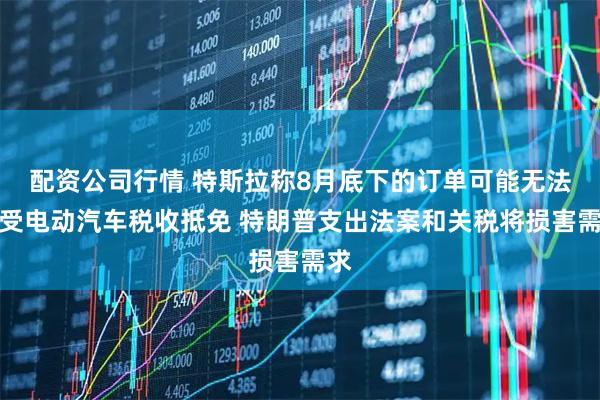 配资公司行情 特斯拉称8月底下的订单可能无法享受电动汽车税收抵免 特朗普支出法案和关税将损害需求