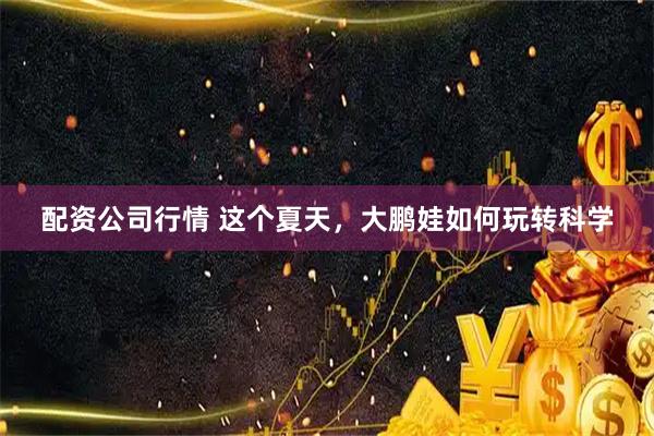 配资公司行情 这个夏天，大鹏娃如何玩转科学
